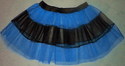 Blue V Stripe Petticoat Tutu Skirt double Layer