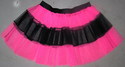 UV NEON Hot Pink V Stripe Petticoat Tutu Skirt dou