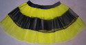 UV Neon Lime V Stripe Petticoat Tutu Skirt double 