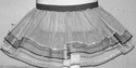 UV NEON White Black Tutu Skirt Triple Stripe Layer