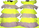 Lime UV Neon & White Fluffy Legwarmer Boot covers
