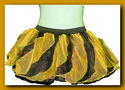 Yellow mini tutu skirt twister petticoat Sequins t