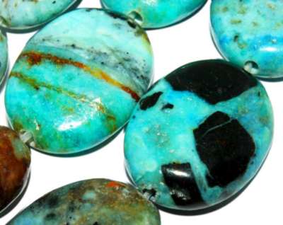 16mm Blue cloud Oval Gemstone Loose Beads 7inch