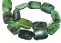 25mm Natural Green Australian Jade Rectangle Gemst