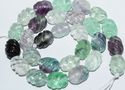 15x10mm Colorful Carved Fluorite gemstone Loose Be