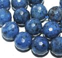8mm Natural Blue Dumortierite Round Faceted Loose 