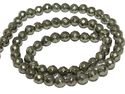 6mm Pyrite Faceted Round Gemstone Loose Beads