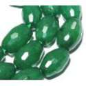 10mm faceted rice green jade gemstone loose bead 1