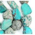 11-16mm freesize natural turquoise Faceted & rough