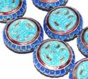 20mm Cloisonne Chinese Cultural Cion Loose Beads 1