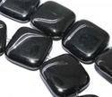 20mm Natural Black Lignite Jet Gemstones Loose Bea