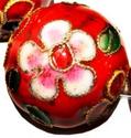 20mm Chinese Cultural Cloisonne Ball Colgante Bead