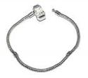 19cm silver cord for charm 3pc