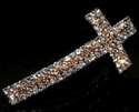 crystsal rhinestone cross pendant bracelet connect