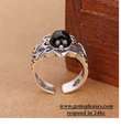 Stealing silver 925 ring onyx vintage ring UR003