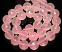 12mm Natural Rose Quartz Round Faceted 15inch