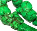15-20mm Green Turquoise Nugget Gemstone Loose Bead