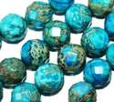 11mm Turquoise Turquesa Faceted African Diaspro Be