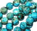 11mm Turquoise Turquesa Faceted African Diaspro Be