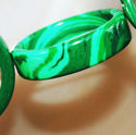 20mm Green Malachite Ring Loose Beads