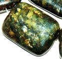 20mm Natural Biotite Rectangle Gemstone Loose Bead