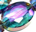 15mm Quartz Faceted Oval Loose Beads