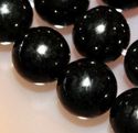 6mm Natural Lignite Jet Round Gemstone Loose Beads