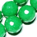 10mm Faceted Green Jade Round Gemstone Loose Beads