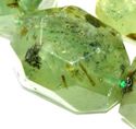 18mm Natural Faceted Green Prehnite Gemstone Loose