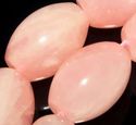 18mm Natural Rose Quartz Egg Loose Beads 15 inch