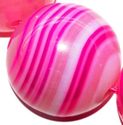 20mm Round Agate Brazilian Pink Gemstone Loose Bea