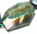 27mm Faceted Nugget Labradorite Labradorit Loose B