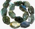 27mm Faceted Nugget Labradorite Labradorit Loose B