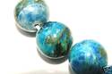 11mm Blue Cloud Round Gemstone 18 Beads