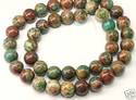 8mm Natural Green Jasper Gemstone Loose Beads 