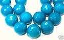 20mm Faceted Blue Jade Round Giada Нефрит Lo