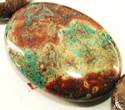 35mm Natural Rainbow Oval Jasper Gemstone Loose Be