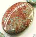 35mm Natural Rainbow Oval Jasper Gemstone Loose Be