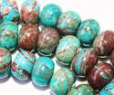 8mm Natural Green Abacus Jasper Gemstone Loose Bea