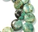 12mm Blue Cloud Coin Gemstone Loose Beads