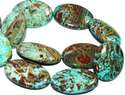 30mm Rainbow Oval Jasper Jaspis Diaspro Loose Bead