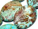 30mm Rainbow Oval Jasper Jaspis Diaspro Loose Bead