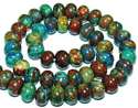 10mm Rainbow Abacus Jasper Jaspis Diaspro Loose Be