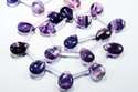 14mm Drop Purple Fluorite Fluorita Fluorit Loose B