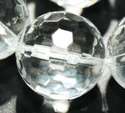 15mm Genuine Faceted Rock Crystal Кристл Loo