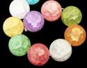 18mm Mulit-colors Lampwork Liuli Mutt Round Loose 