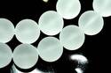 12mm Natural Matt Crystal Loose Beads