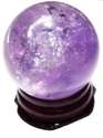 30mm Amethyst Crystal Healing Sphere Quartz Ball S