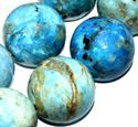 10mm Blue cloud Round Gemstone 18 Beads