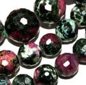 Facete Ruby Zoisite Gemstone Necklace